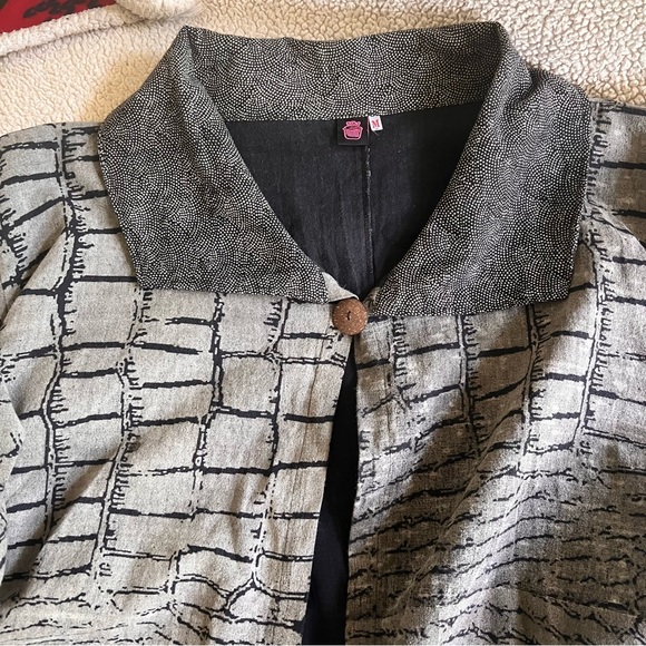 Cupcake International 🧁 100% cotton African boho print swing jacket M - Picture 9 of 10